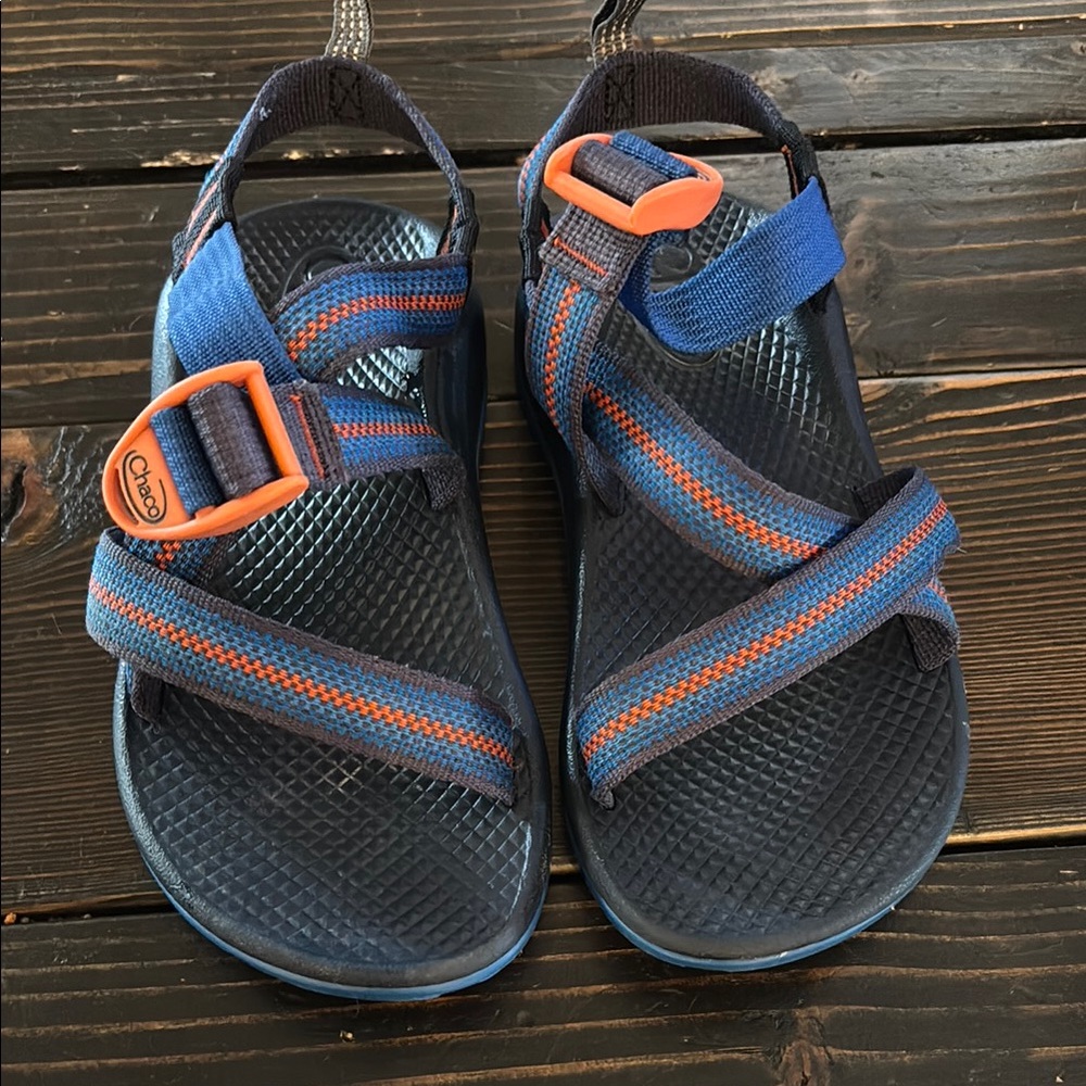 Chaco Kids Sandals - Blue and Orange